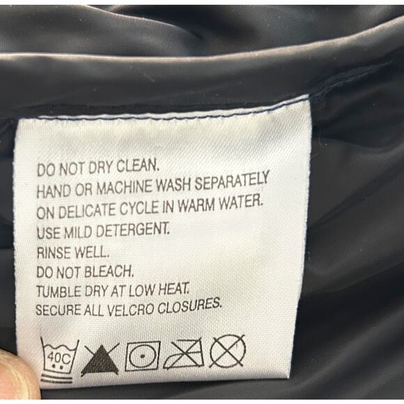 Vintage The North Face 700 Nuptse Down Puffer Vest Blue Black Y2K Streetwear LG - Picture 11 of 16